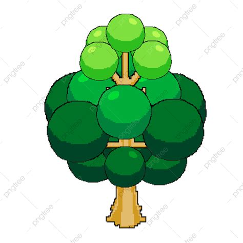 Pixelated Clipart Vector Pixel Tree Pixel Game Tree Png Image For