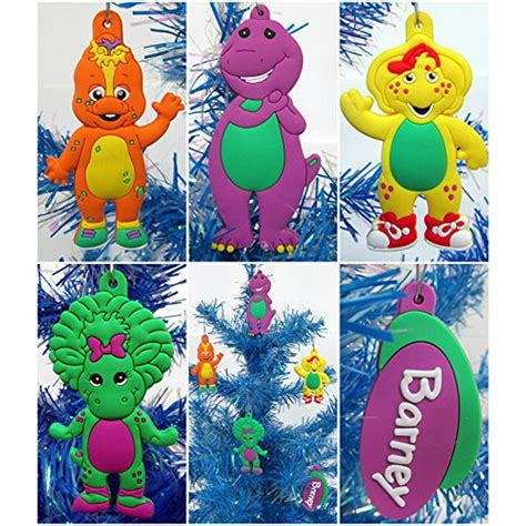 Christmas Tree Ornaments Barney And Friends Unique Set Featuring