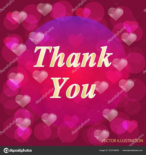 Thank You Greeting Card Illustration With Red Flowers Vector