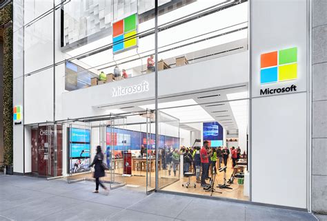 Microsoft Retail Store On 5th Avenue In Nyc Photographed By John