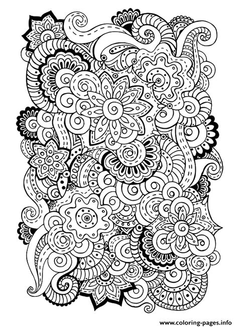 Zen Antistress Free Adult 5 Coloring Page Printable