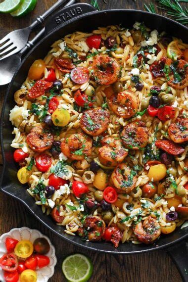 One Pan Shrimp Orzo With Cherry Tomatoes Recipe Techiecycle
