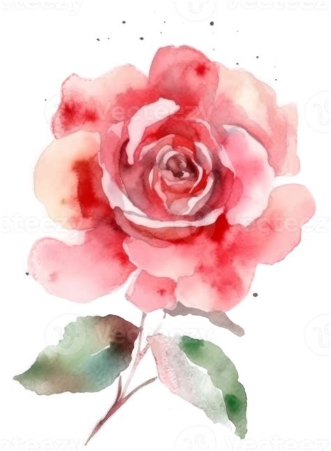 Free Watercolor Rose Flower 22918184 Png With Transparent Background
