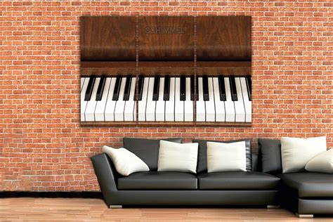 Piano Canvas Piano Wall Art Musical Note Piano Décor Large Etsy