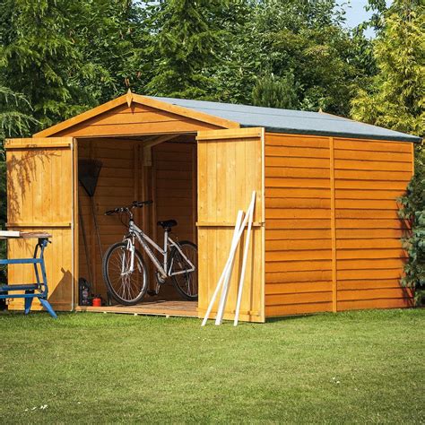 Shire Overlap 10 X 6 Shed With Double Doors And No Windows Robert Dyas