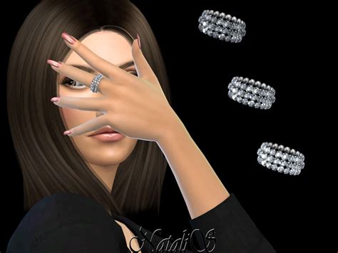 Wide Crystal Ring By Natalis At Tsr Sims 4 Updates