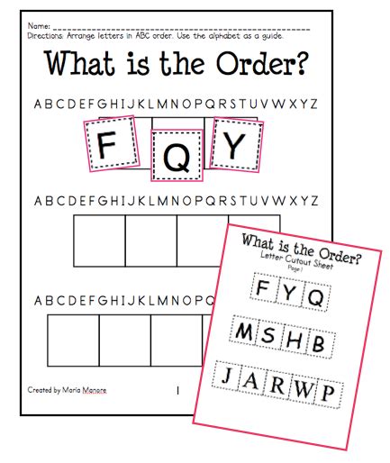 Abc Order Intro And Freebie