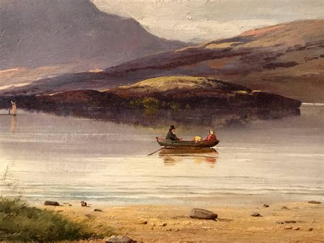 James Greenlees Loch Lomond Scotland Victorian Oil Painting At