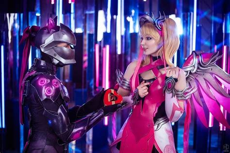 Russian Cosplay Genji And Mercy Overwatch By Stassklass And Agflower Shu
