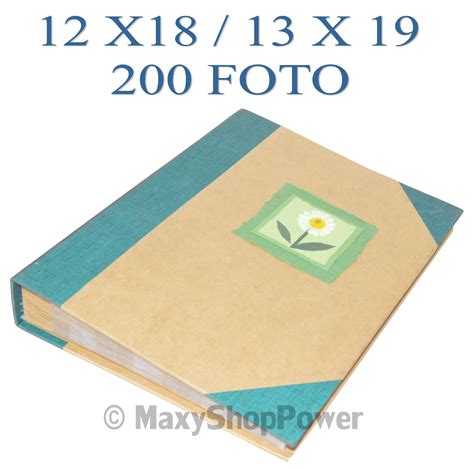 Album Fotografico Kraft Paper 200 Foto Con Tasche 12x18 13x19 Green