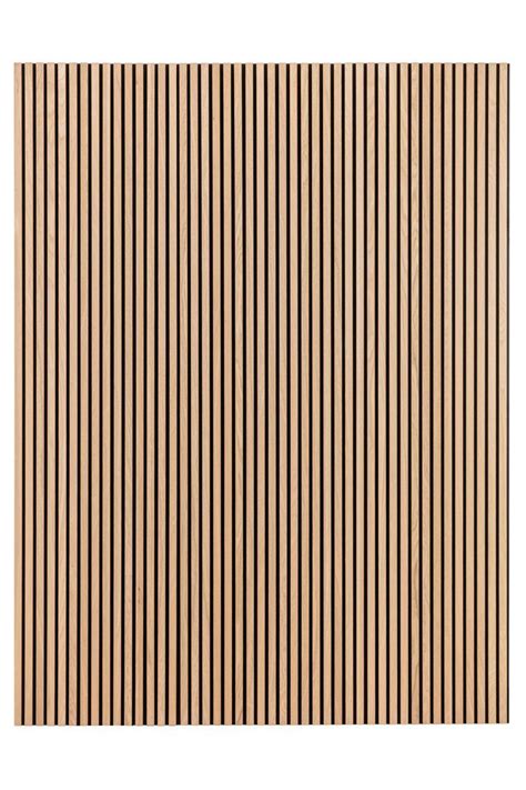 Acoustic Natural Oak Slat Wood Wall Panels Sound Proof Wall