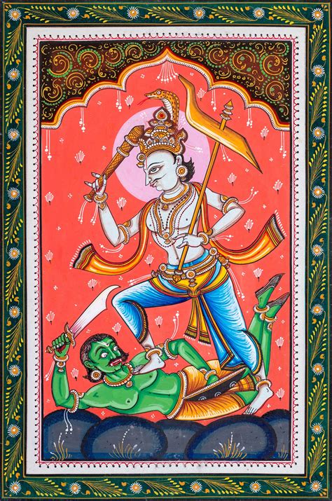 Dashavatara The Ten Incarnations Of Lord Vishnu Set Of Ten Paintings