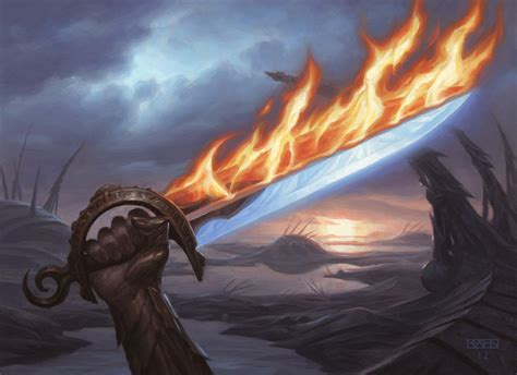 5e Card A Day — Sword Of Fire And Ice Weapon Longsword