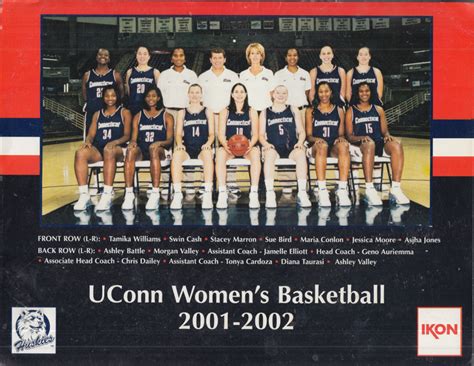 Uconn Women S Basketball Team Picture Schedule Card