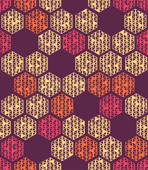 Seamless Hexagon Pattern Stock Vector Illustration Of Pattern 90383610
