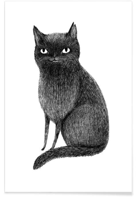 Black Cat Poster Juniqe