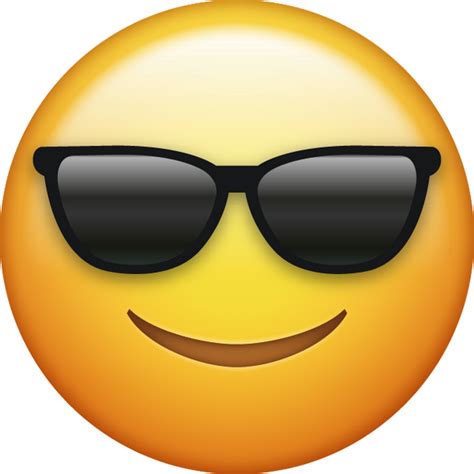 Cool Emoji Black Background Vector Cool Emoji Icon Download Free