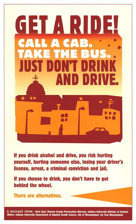 Get A Ride Prevent Drunk Driving Monroe County Indiana Prosecutor