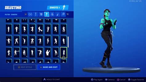 100 Emotes With Ghoul Trooper Fortnite Save The World Youtube