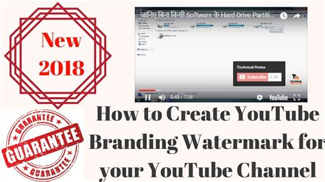 How To Create Youtube Branding Watermark For Your Youtube Channel Youtube