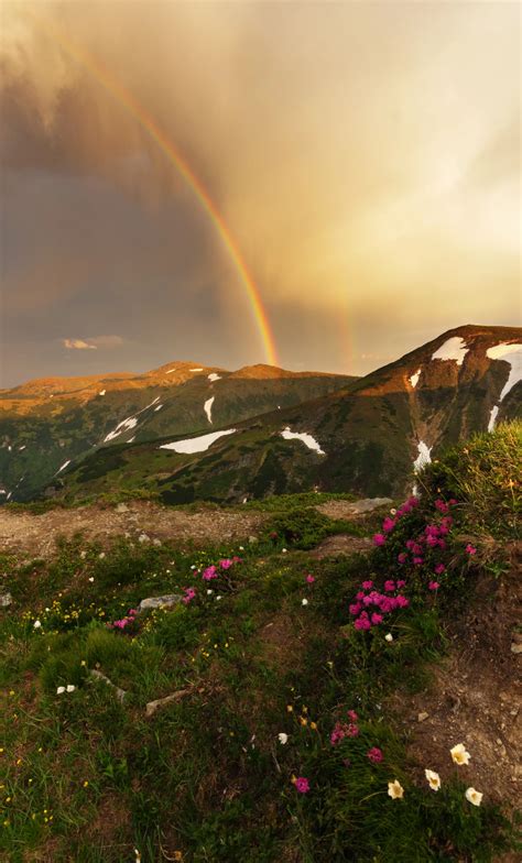 Landscape And Nature Photography — Carpathian Mountain Rainbows Ukraine
