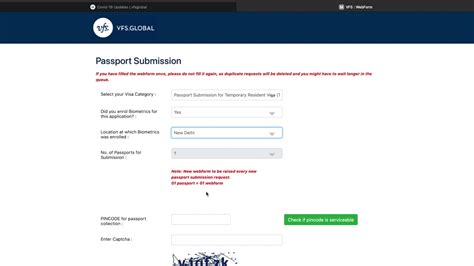 How To Fill Vfs Canada Passport Submission Courier Form India