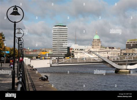 Dublin City Skyline With Liberty Hall The Millennium Spire And The