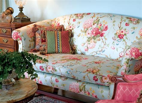 Classic Décor Using Roses To Embellish Southern Lady Magazine Floral Sofa Classic Decor