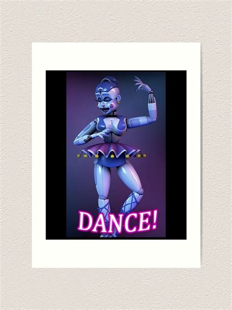 sfm fnaf sl ballora dance poster by xxmrtrapxx on deviantart art print for sale by