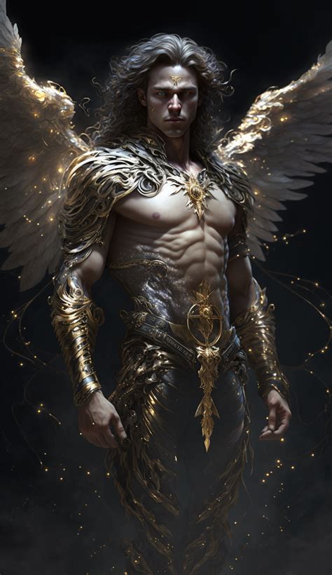 Warrior Angel Created With AI By Amanda Church Fantasy Art Angels Fantasy Art Men Beautiful