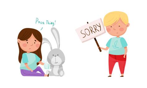 650 Child Saying Sorry Stock Illustrations Royalty Free Vector
