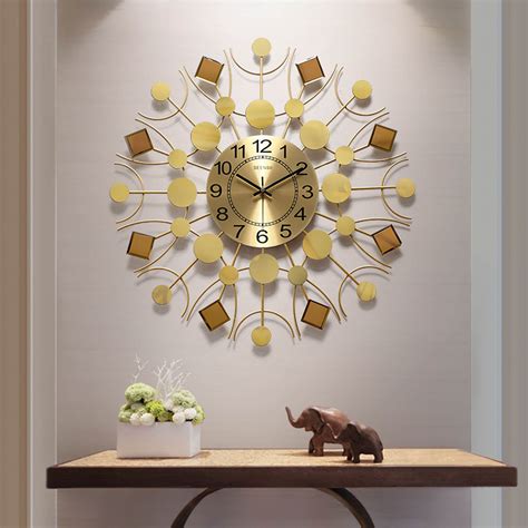 Luxury Fashion Creative Wall Clock Living Room Background Etsy