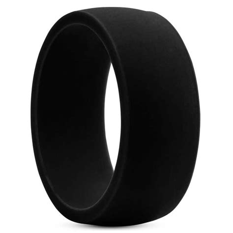 Black Classic Silicone Ring In Stock Lucleon