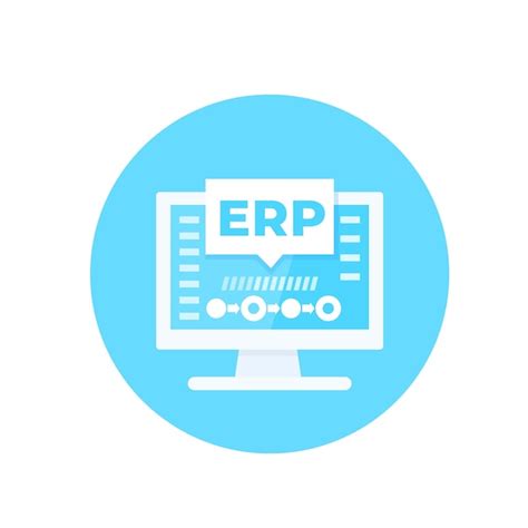 Software Erp Ilustraci N Vectorial De Planificaci N De Recursos