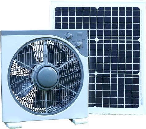 Pk Green Ventilador Solar 12v Con Panel Solar 20w Para Caravana Invernadero Coche Camper