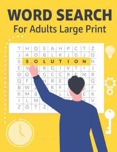 Word Search For Adults Large Print An Activity Large Print Word