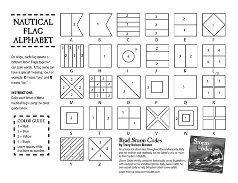 Only a few colors can be readily distinguished at sea. Nautical Flags Coloring Sheet | LSI Summer Camp ...