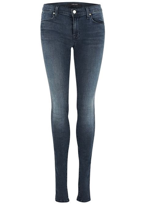 J Brand Mid Rise Stacked Super Skinny Photo Ready Jeans Crush