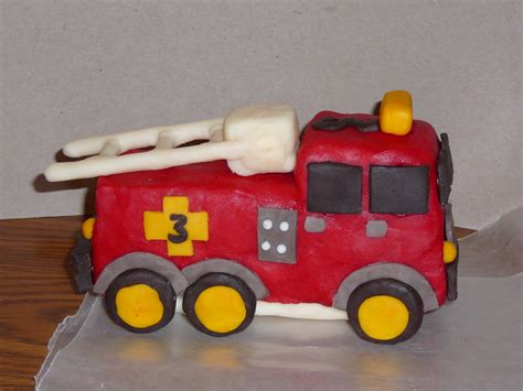 Fire Truck Cake Topper All Edible Firetruck Birthday Fondant