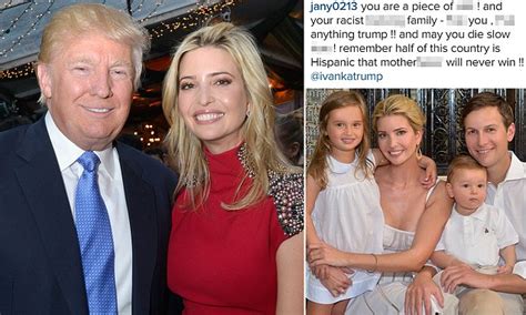Ivanka Trump Faces Hateful Comments Over Donalds Politics Daily Mail