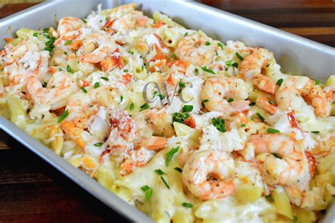 Lobster Crab And Shrimp Baked Macaroni And Cheese Recipe Cooking With