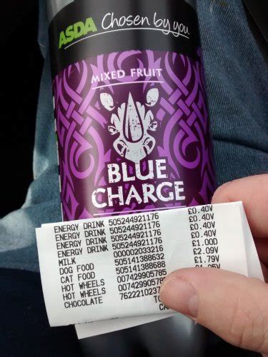 1litre Asda Blue Charge Energy Drink Mixed Fruit 79p Down To 40p Per