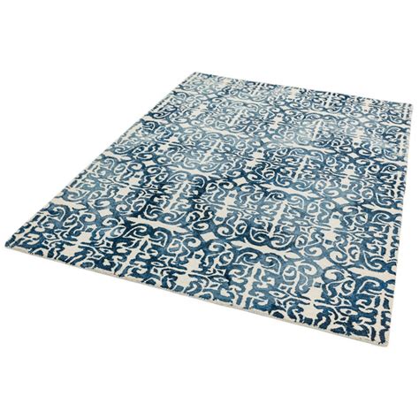 fresco rugs in blue buy online from the rug seller uk