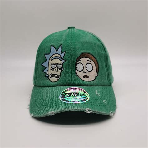 Rick And Morty Vintage Effect Baseball Cap Dad Hat Distressed