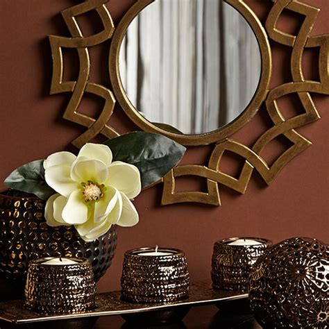 Chocolate And Metallic Décor Zulily Metal Decor Decor Mirror Wall Decor