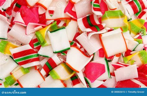 Close Up Of Crushed Ribbon Candy Stock Image Image Of Multicolored