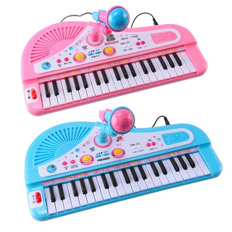 37 Key Kids Electronic Keyboard Piano Musical Toy With Microphone For