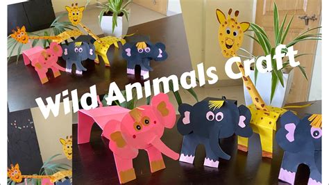 Wild Animals Craft Wild Animals Craft For Kids Giraffe Craft