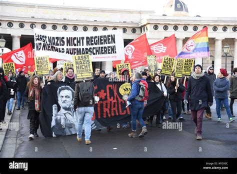 Vienna Austria December 18th 2017 Thousands Of People Gather In The Center Of Vienna To