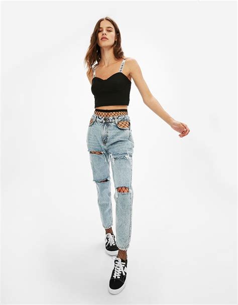 Women S Jeans For Spring Summer 2017 Bershka Fashion Mom Jeans 2017 Fashion Trends